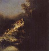 REMBRANDT Harmenszoon van Rijn The Abduction of Proserpine oil